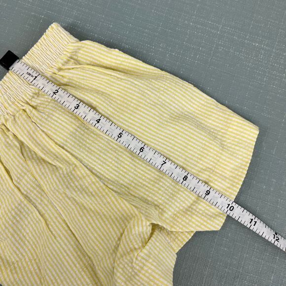 Vintage Yellow Seersucker Stripe Suit 6-12 Months USA - Picture 10 of 13